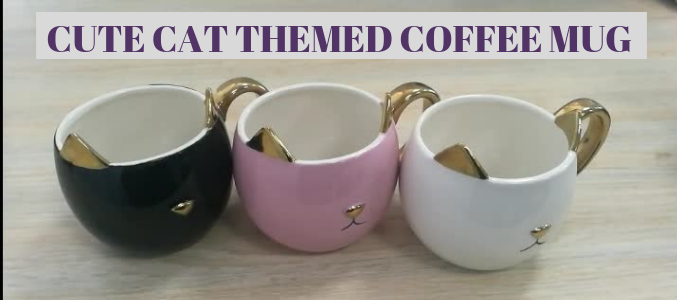 cute cat themed coffee mug