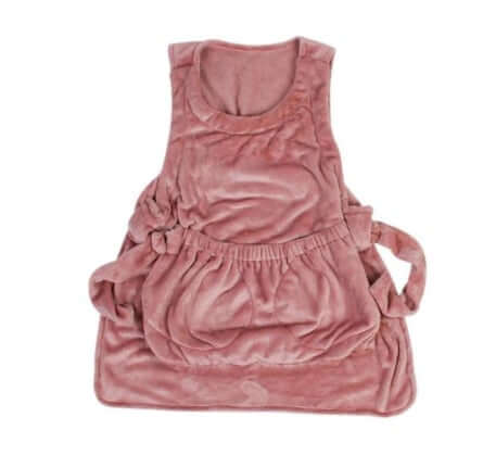 pink color cat carrier apron