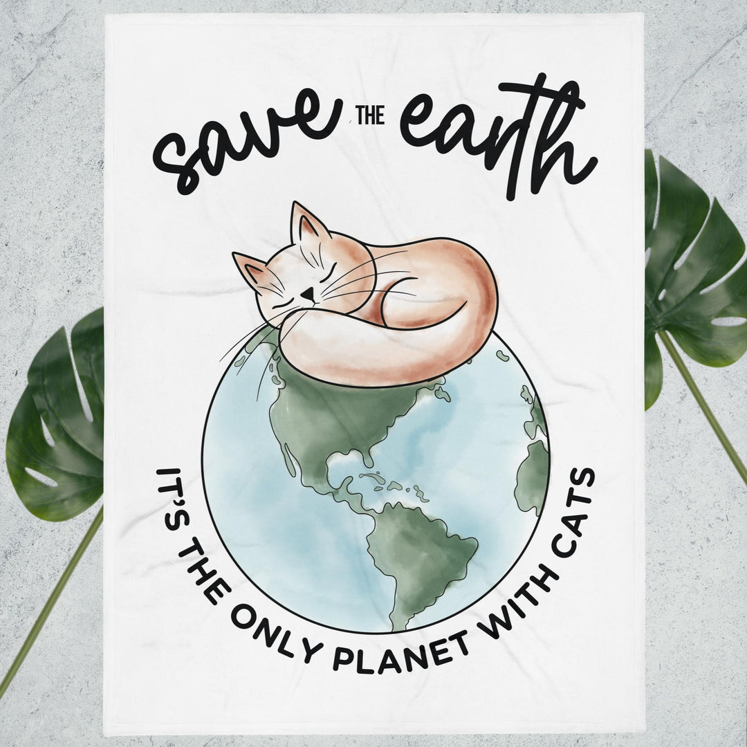 Save The Earth Throw Blanket