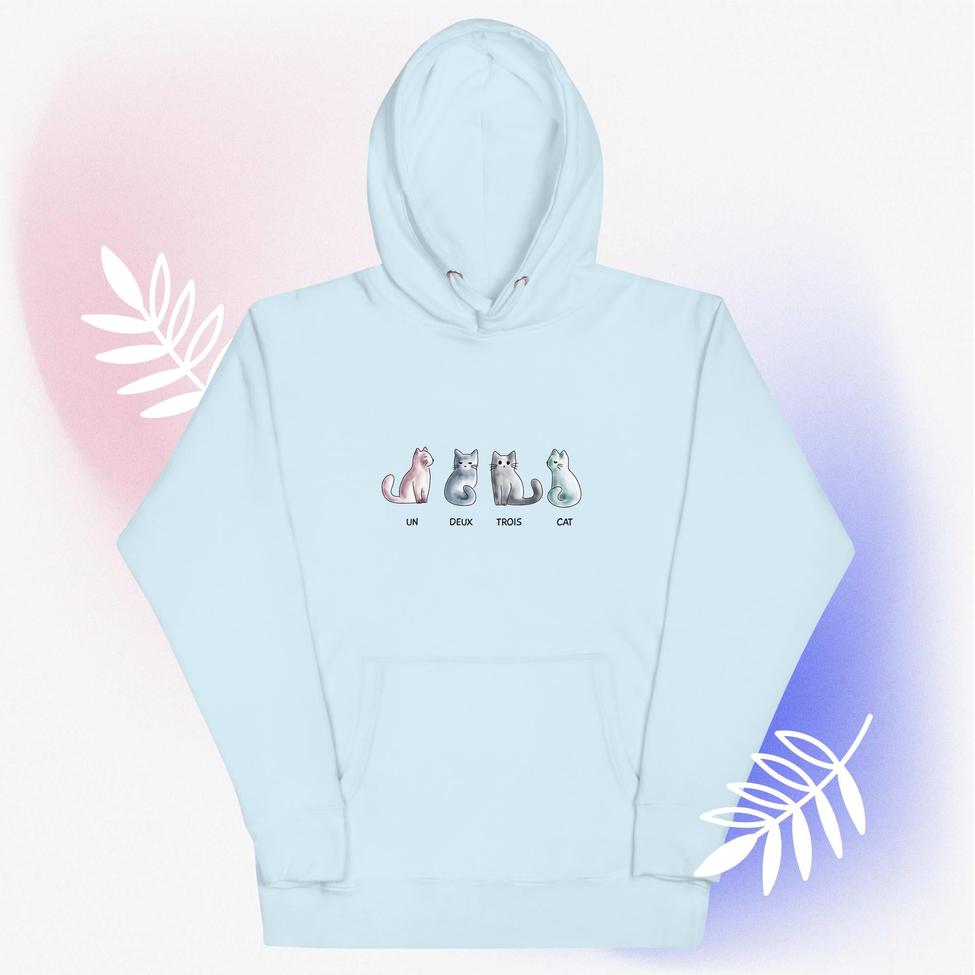 Un Deux Trois Cat Hoodie