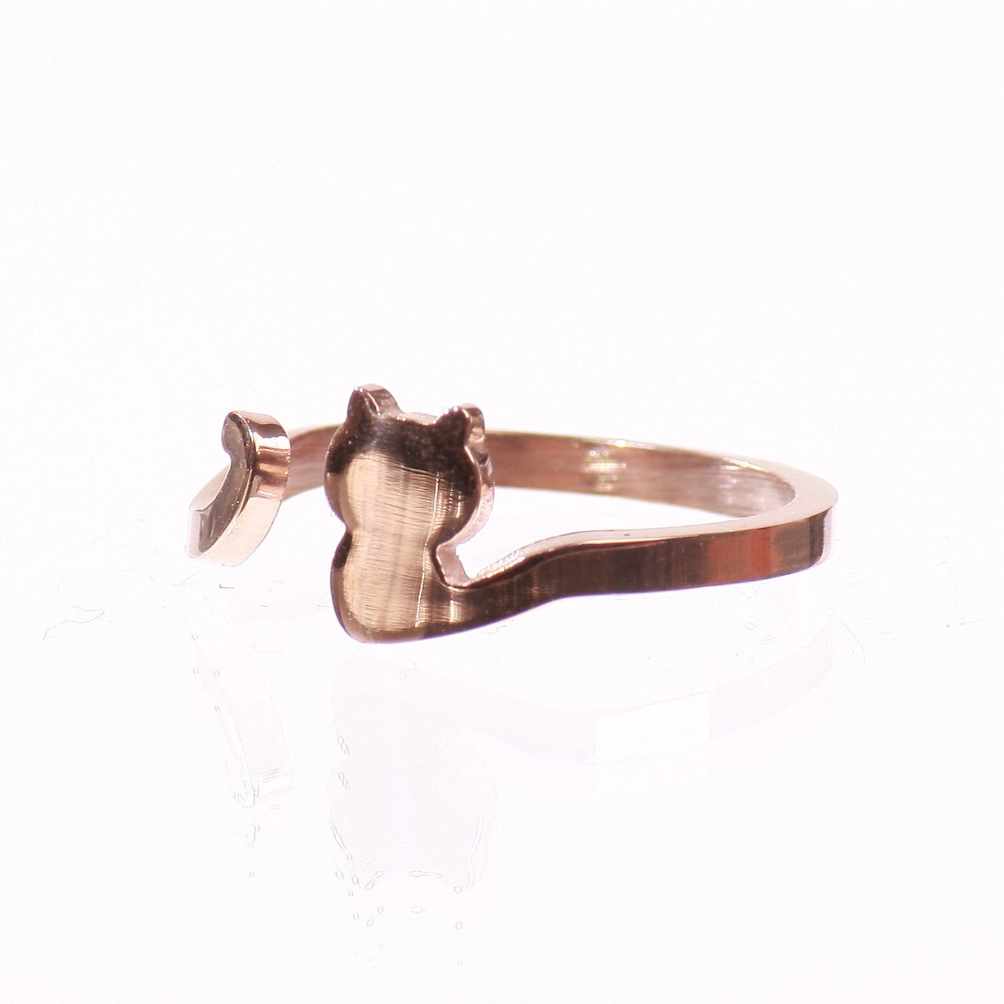 My Cat Has A Long Tail 18K Rose Gold Ring - One Cool Gift
 - 2