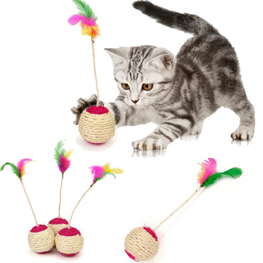 Crazy Cat Scratching Ball Toy